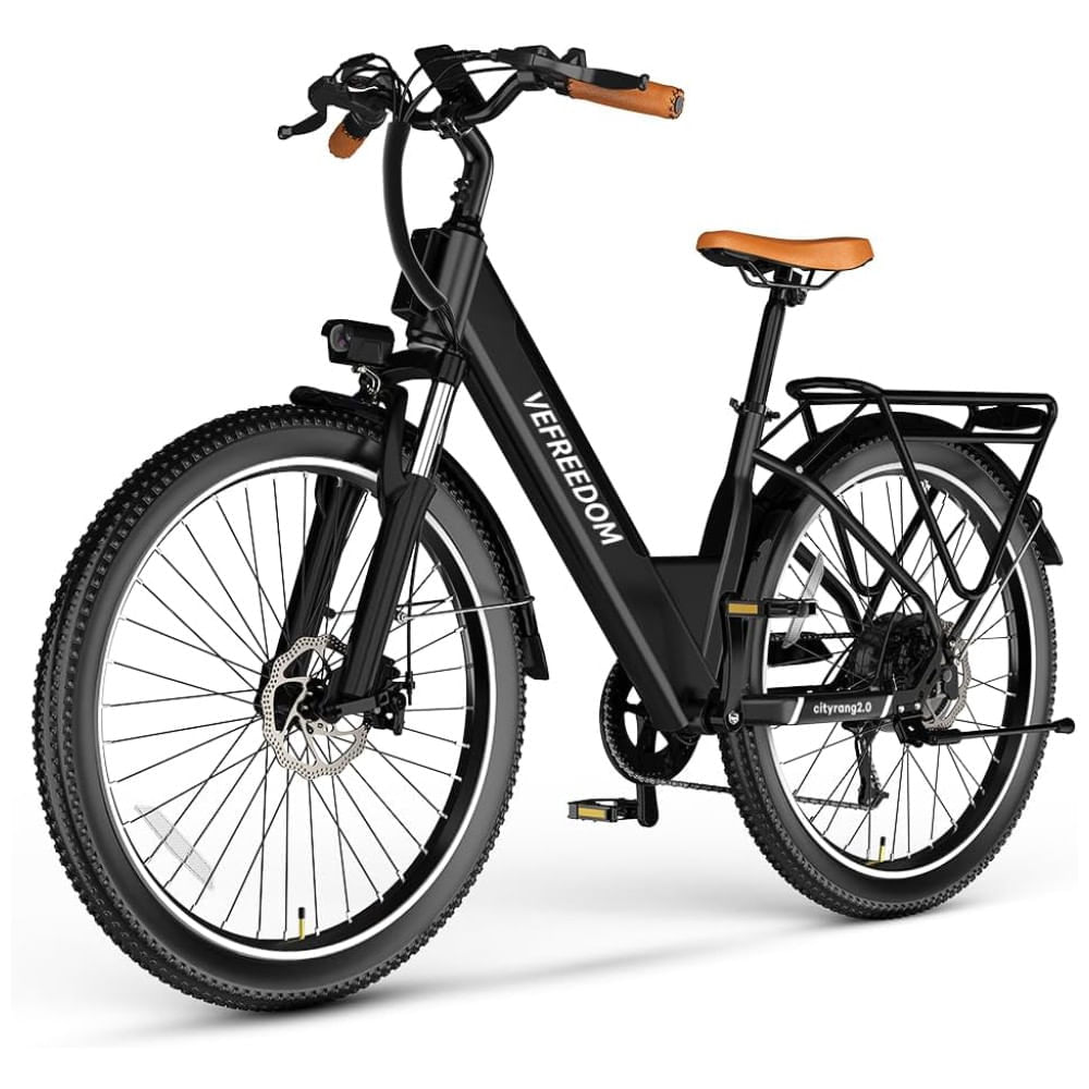 Miniatura Bicicleta Elétrica Cityrang 2.0, Motor Brushless 1000W Pico, Bateria 48V 720Wh, Autonomia 112 km, Suspensão Ajustável, Freios a Disco Duplos, 7