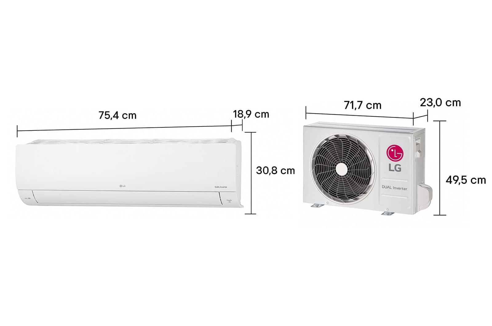 Ar Condicionado LG AI Dual Inverter Voice 9.000 BTU Quente/Frio - 220V