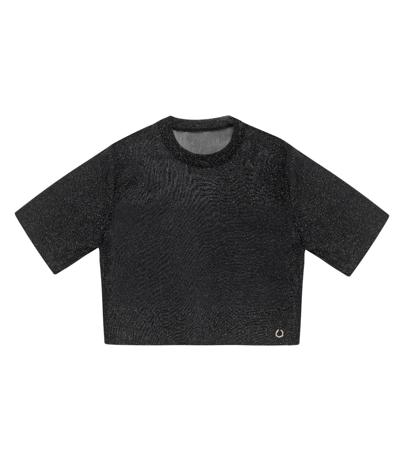 Miniatura Blusa Com Sobreposição Juvenil Feminina Minty Preto 12