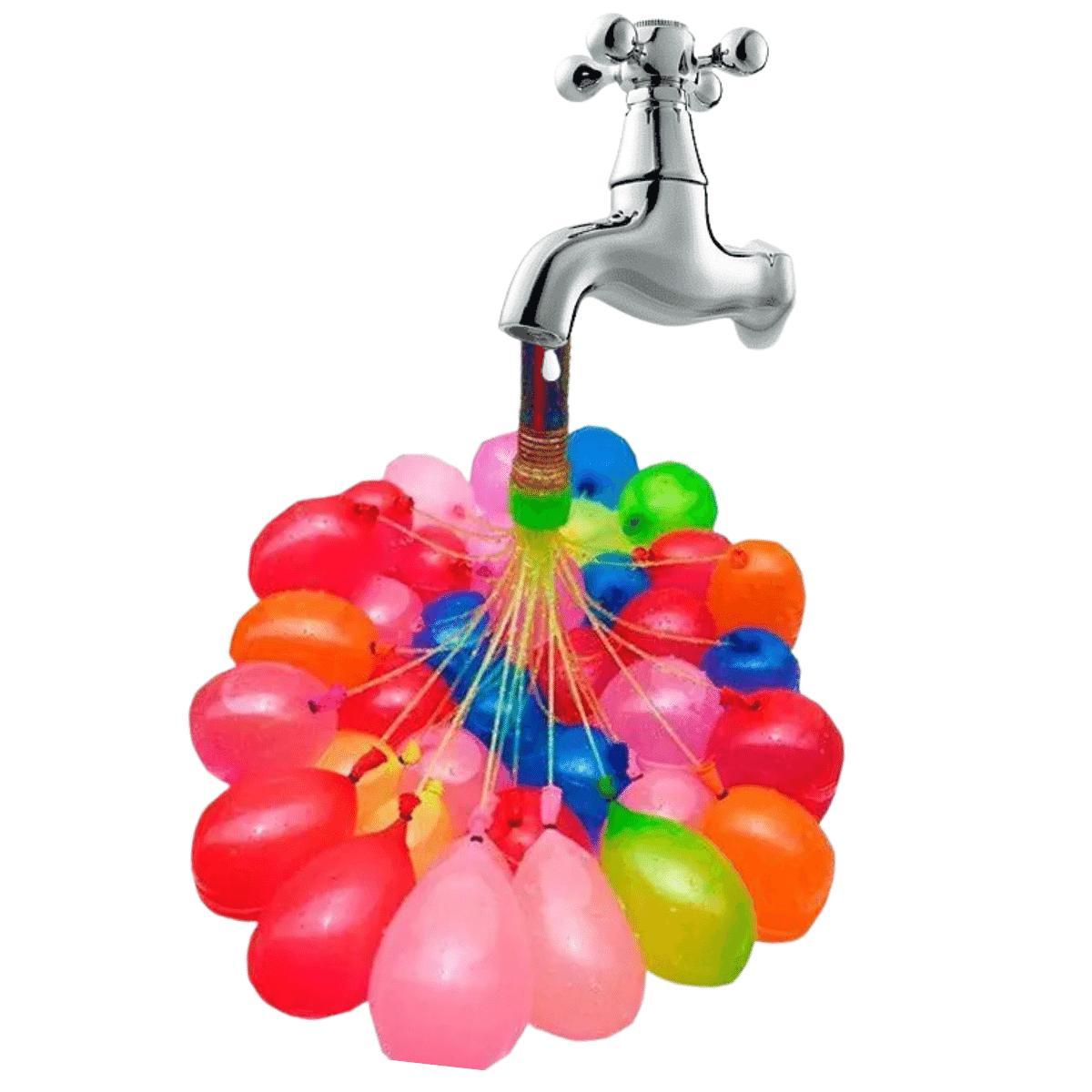 Miniatura Kit Com 37 Balões De Agua Para Guerra De Bexiga Com Amigos