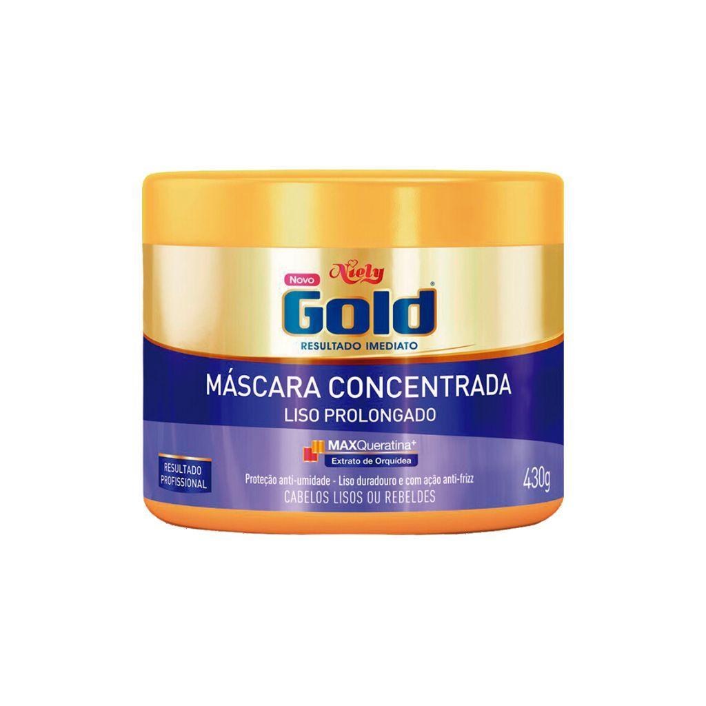 Miniatura Creme De Tratamento Niely Gold 430G Liso Pleno