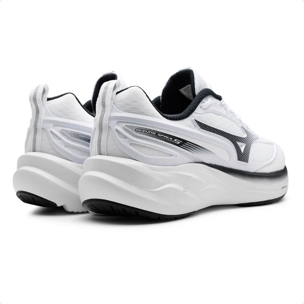 Miniatura Tênis Mizuno Space 5 Masculino Branco / Preto - 47