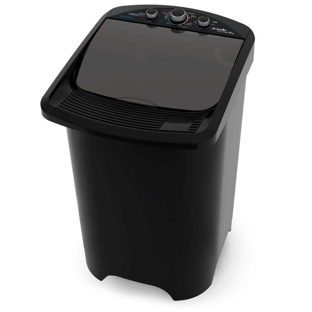 Miniatura Tanquinho Supertank Mueller com Aquatec 8Kg Preto 220V