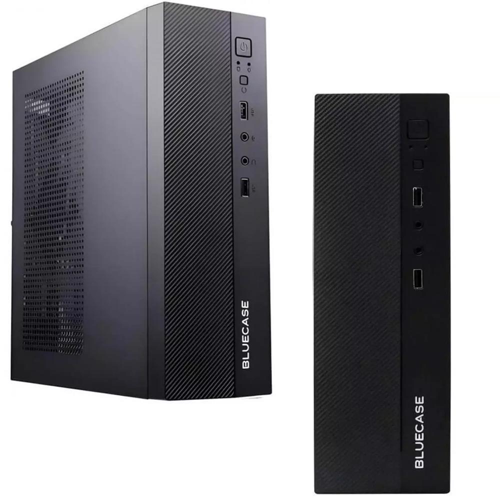 Miniatura Micro Gabinete Atx Slim Fonte 200W Bluecase Usb Mini-Itx