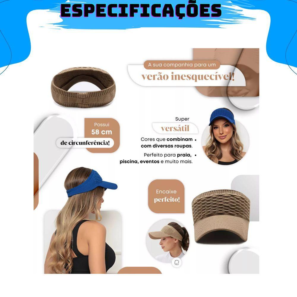 Miniatura Viseira Aba Longa Boné Moda Blogueira Respirável Amarelo