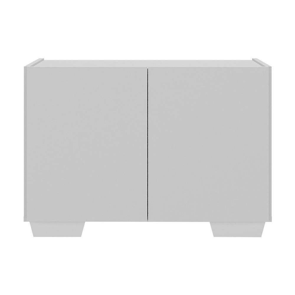 Miniatura Gabinete Armário de Banheiro 62,5cm 2 Portas com Pés Multimóveis MP5046 Branco