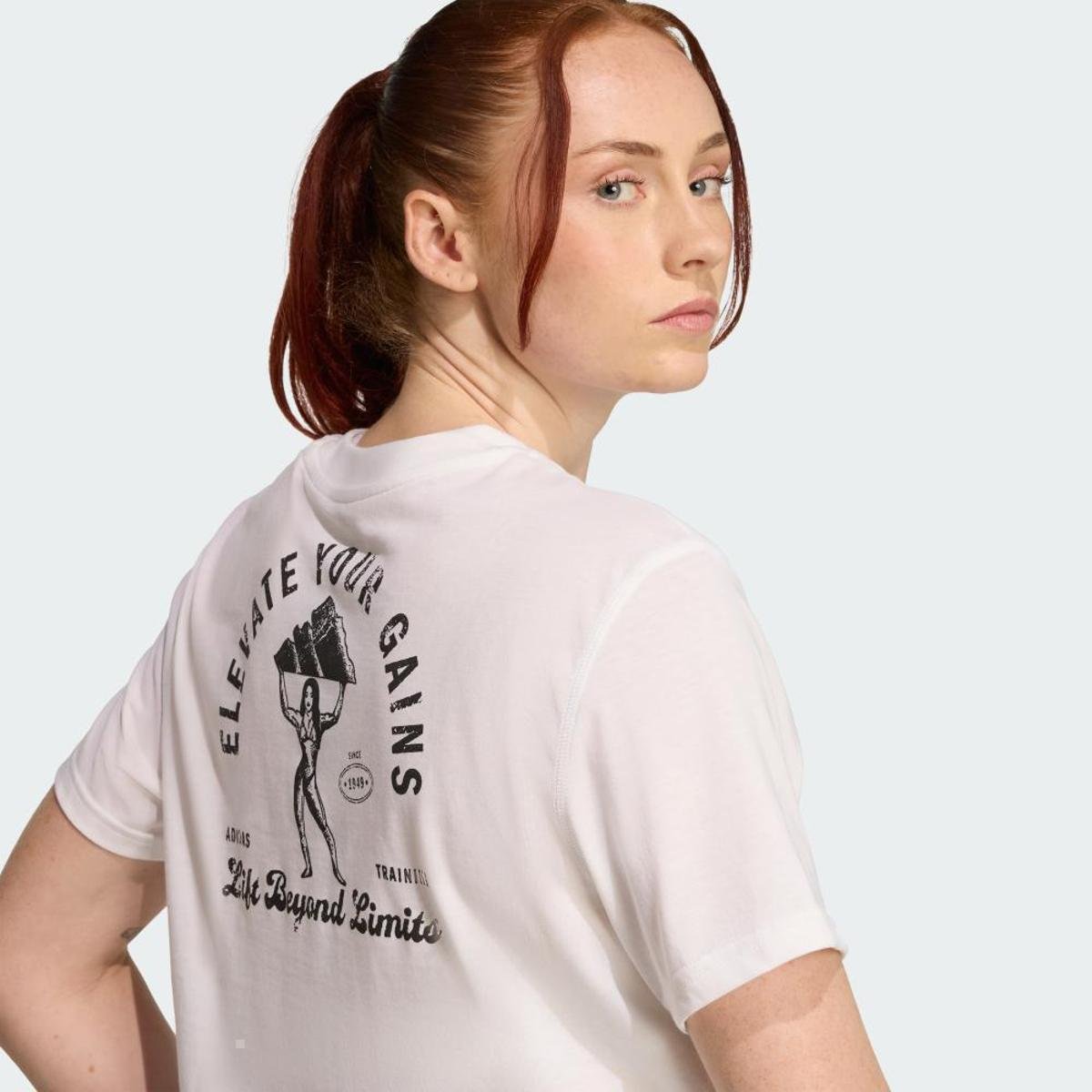 Camiseta Adidas Cropped Feminina Branco - EP