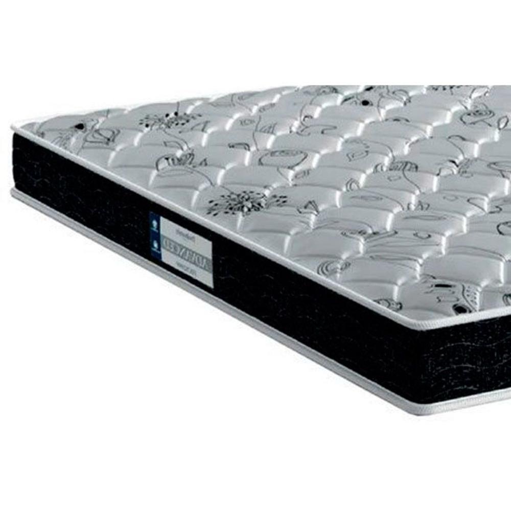 Miniatura Cama Box Baú Queen Colchão Ortopédico Probel D45/Ep Advanced Tech2000+Base Black(158X198)