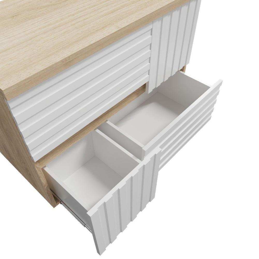 Miniatura Gabinete para Banheiro 80cm Bruna Darabas Agardi Branco