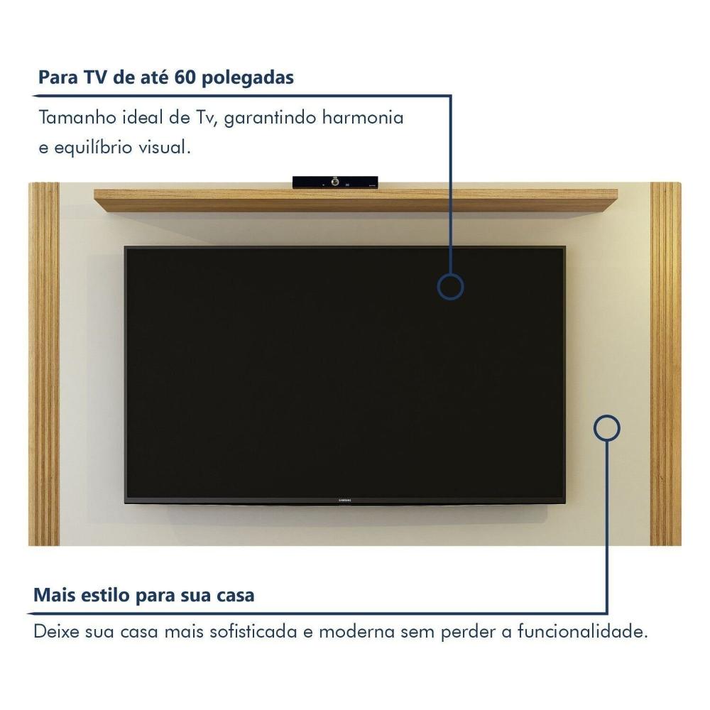 Miniatura Painel para Tv até 60 Polegadas Diamantina Cinamomo/Off White