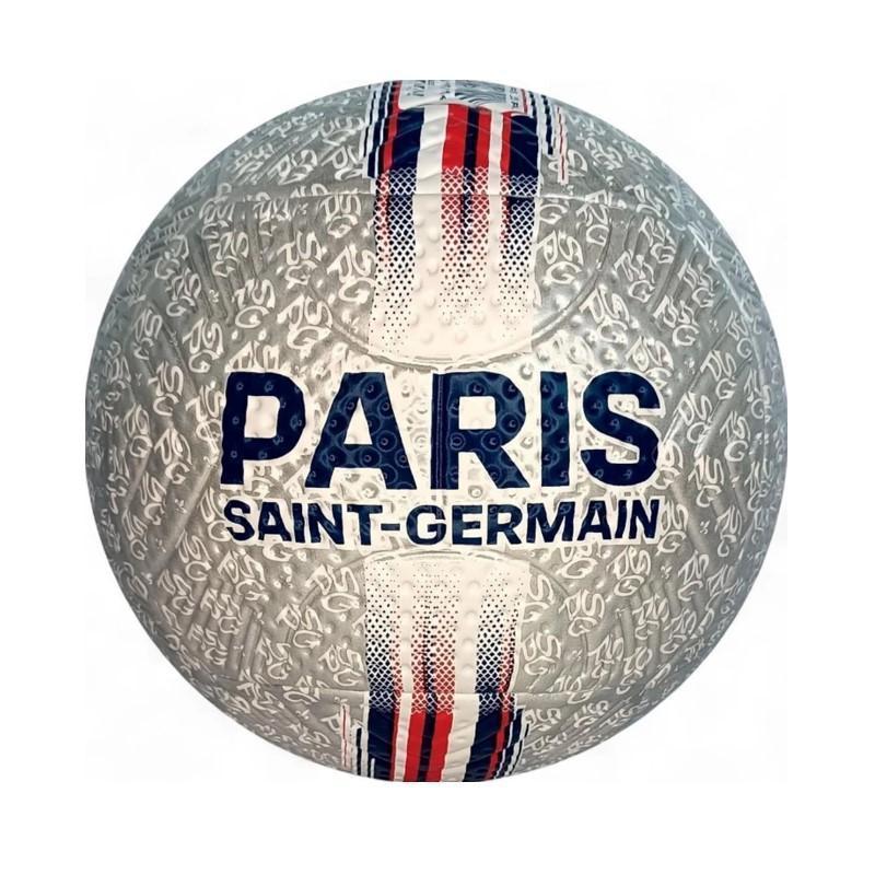 Miniatura Bola De Futebol Psg Nº5 Silver - Futebol E Magia