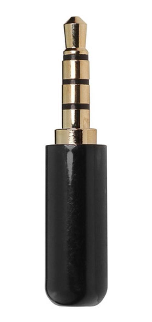 Miniatura Conector Plug P2 P3 4 Contatos Metálico Plug Estereo Luminos