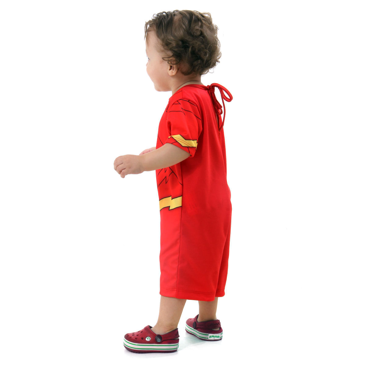 Miniatura Fantasia Flash Bebê - Liga da Justiça - Original M