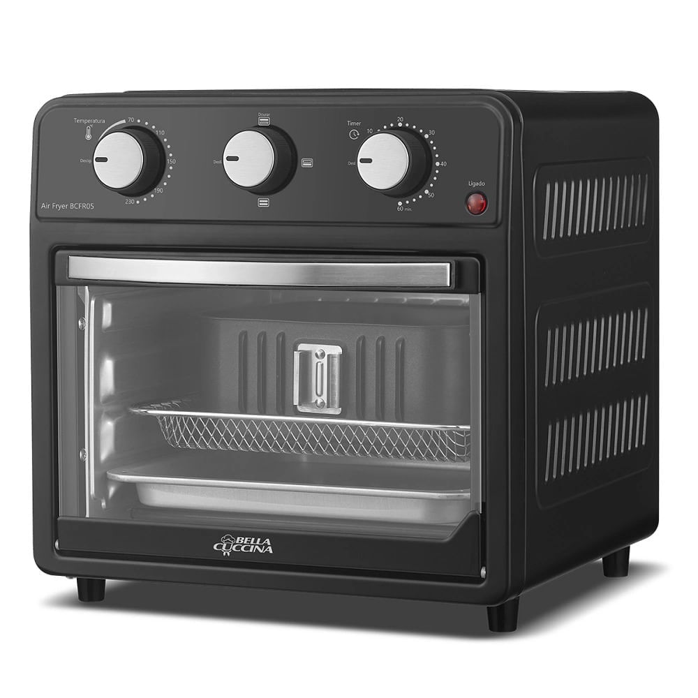Miniatura Fritadeira Elétrica Air Fryer Britânia Bella Cuccina BCFR05 Preta - 127V