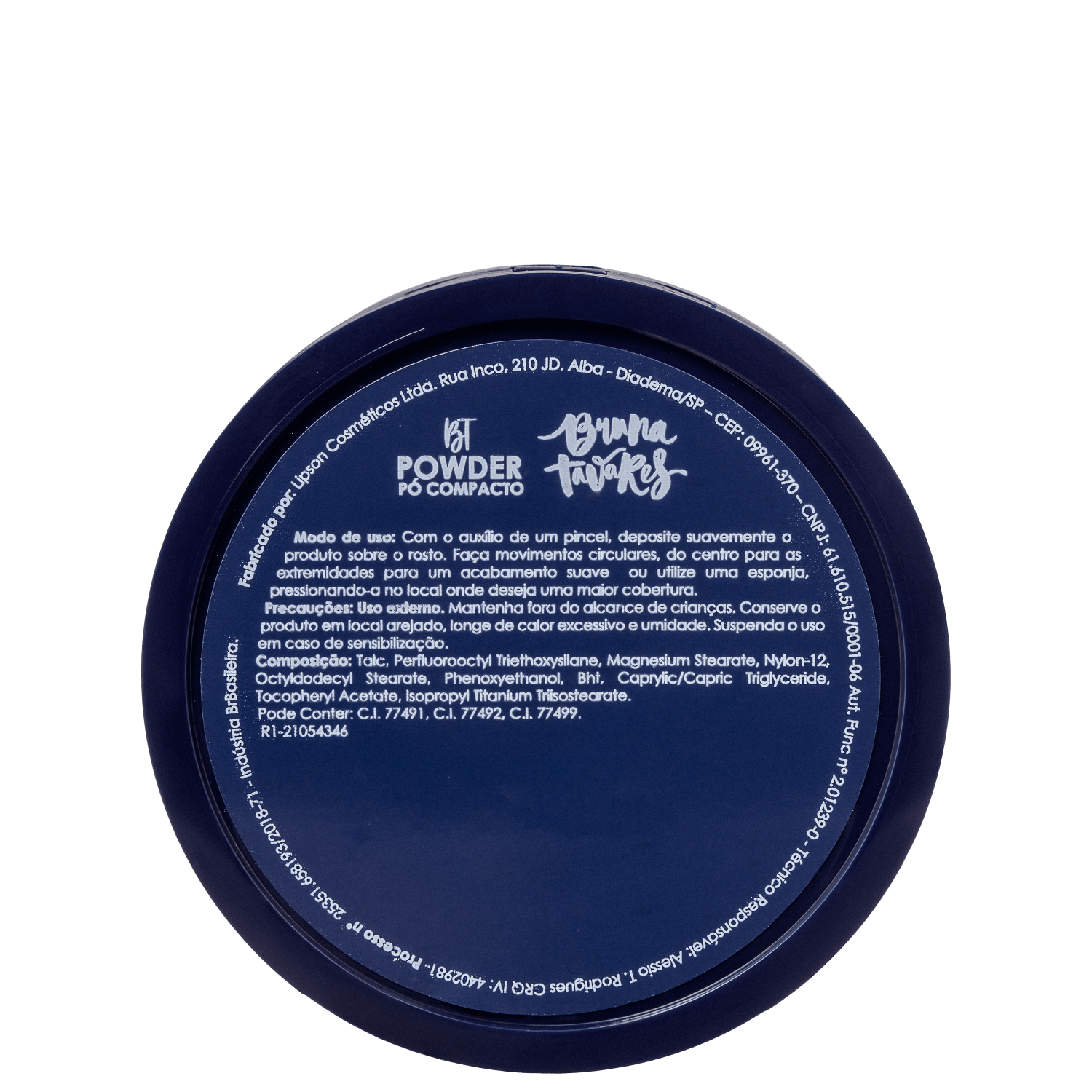 Miniatura Bruna Tavares BT Powder 30 Nova Embalagem - Pó Compacto 11g