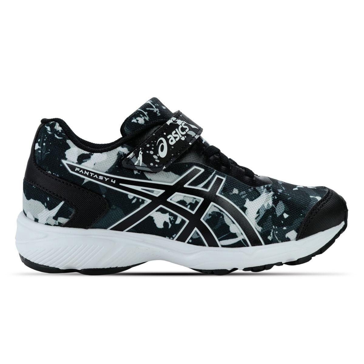 Miniatura Tênis Infantil Asics Fantasy 4 Ps Preto+Branco - 26