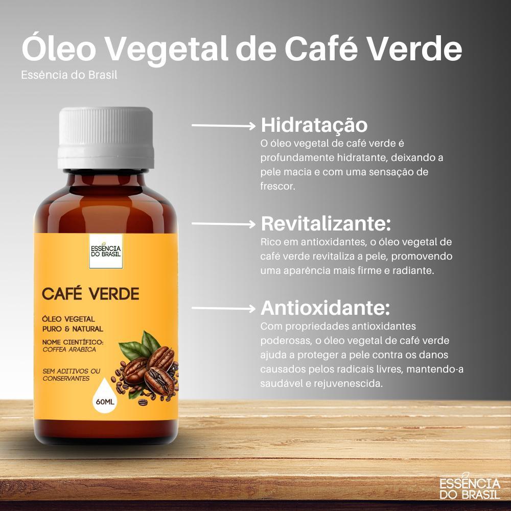 Óleo Vegetal Café Verde 60Ml - Aromaterapia Natural E Puro