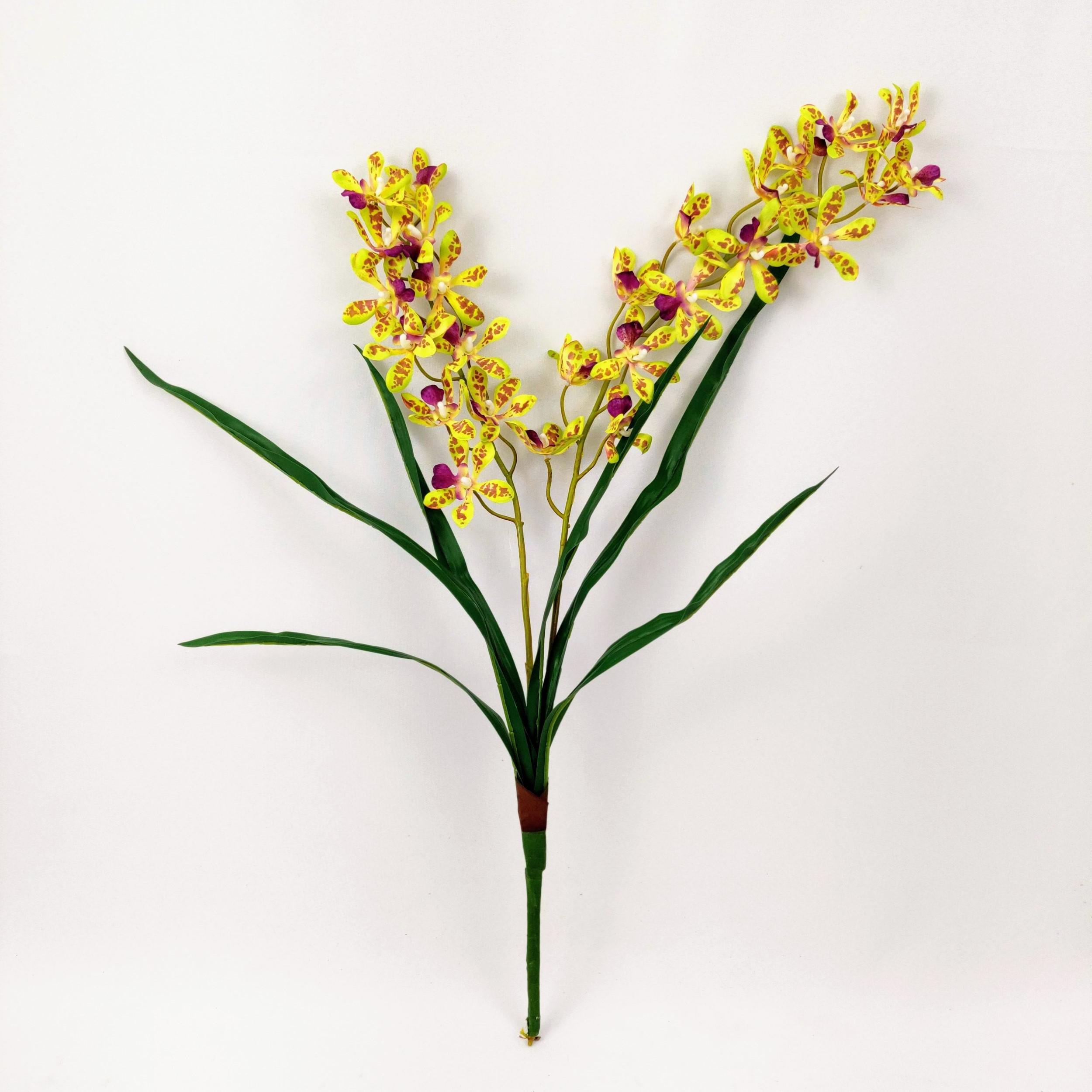 Orquidea Oncidium Verde Planta Artificial 77X37Cm 2 Hastes