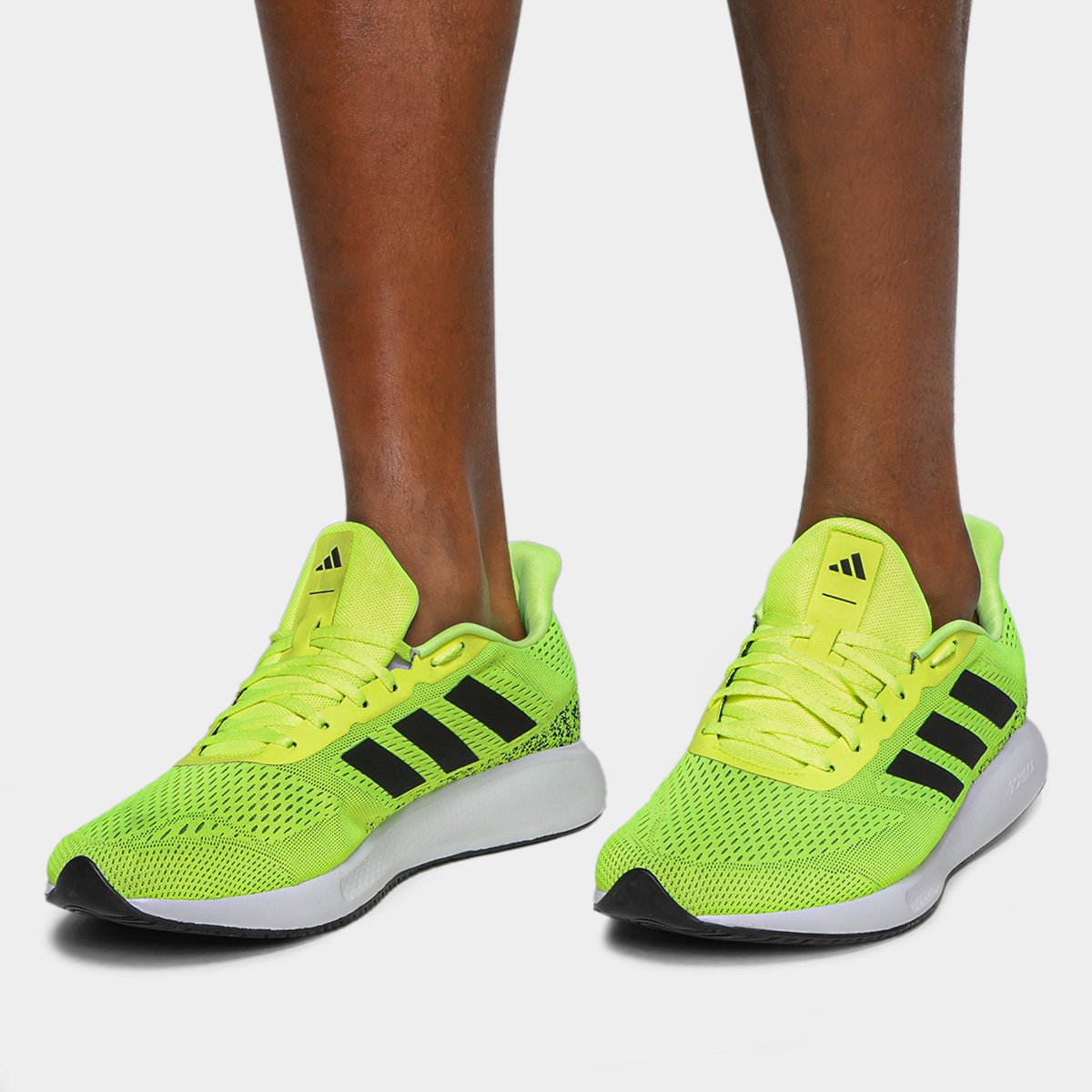 Miniatura Tênis Adidas Endo Run Masculino Amarelo+Preto - 38