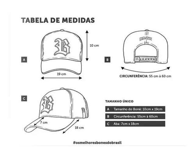 Miniatura Boné Blck Brasil Snapback Aba Curva Follow 3D Super Bright