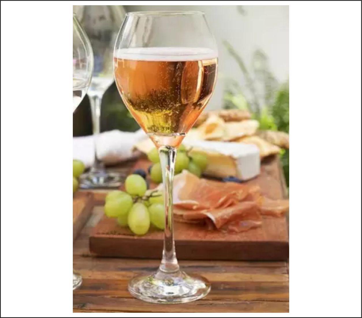Miniatura Taça Vinho Tinto Branco De Vidro Prestige 500Ml Par De Taças