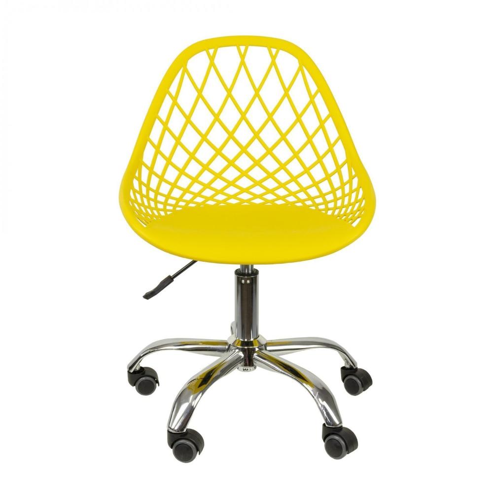 Miniatura Cadeira de Escritório com Rodízios Kaila OR Design Amarela