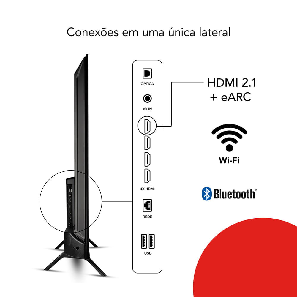 Smart TV AIWA 75” GOOGLE TV 4K Comando de voz Dolby Vision&Atmos BIV