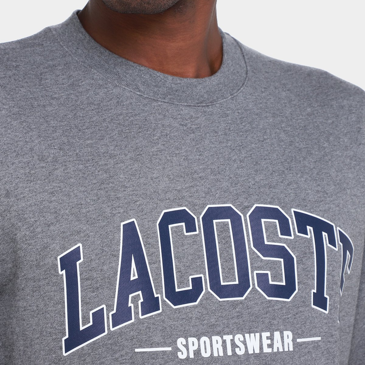 Miniatura Moletom Lacoste Sportswear Masculino Cinza - G