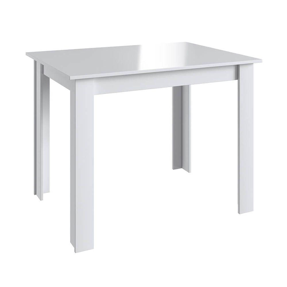 Miniatura Conjunto Mesa Fixa Com 4 Cadeiras Mdf Branco