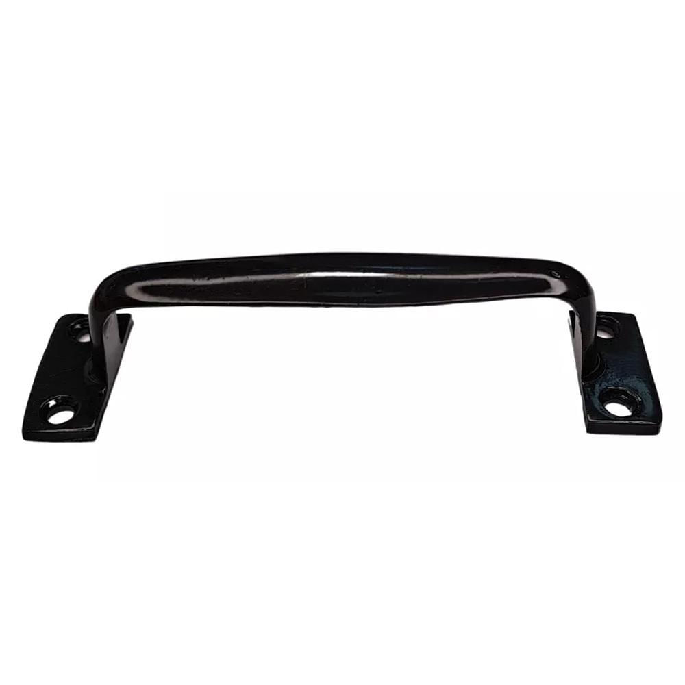 Miniatura Puxador Tipo Alça De Aço Porta Armário Gaveta 130Mm Preto