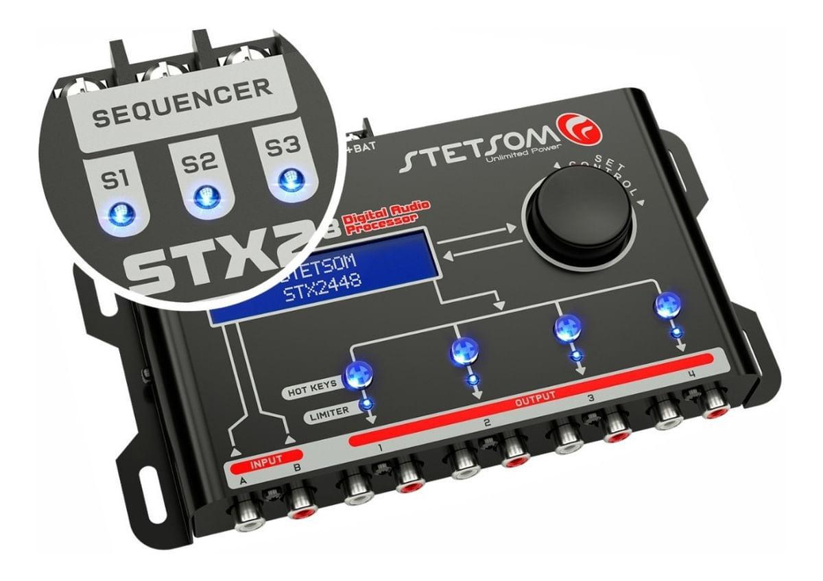 Miniatura Processador De Áudio Digital Stetsom - Stx 2448 Equalizador