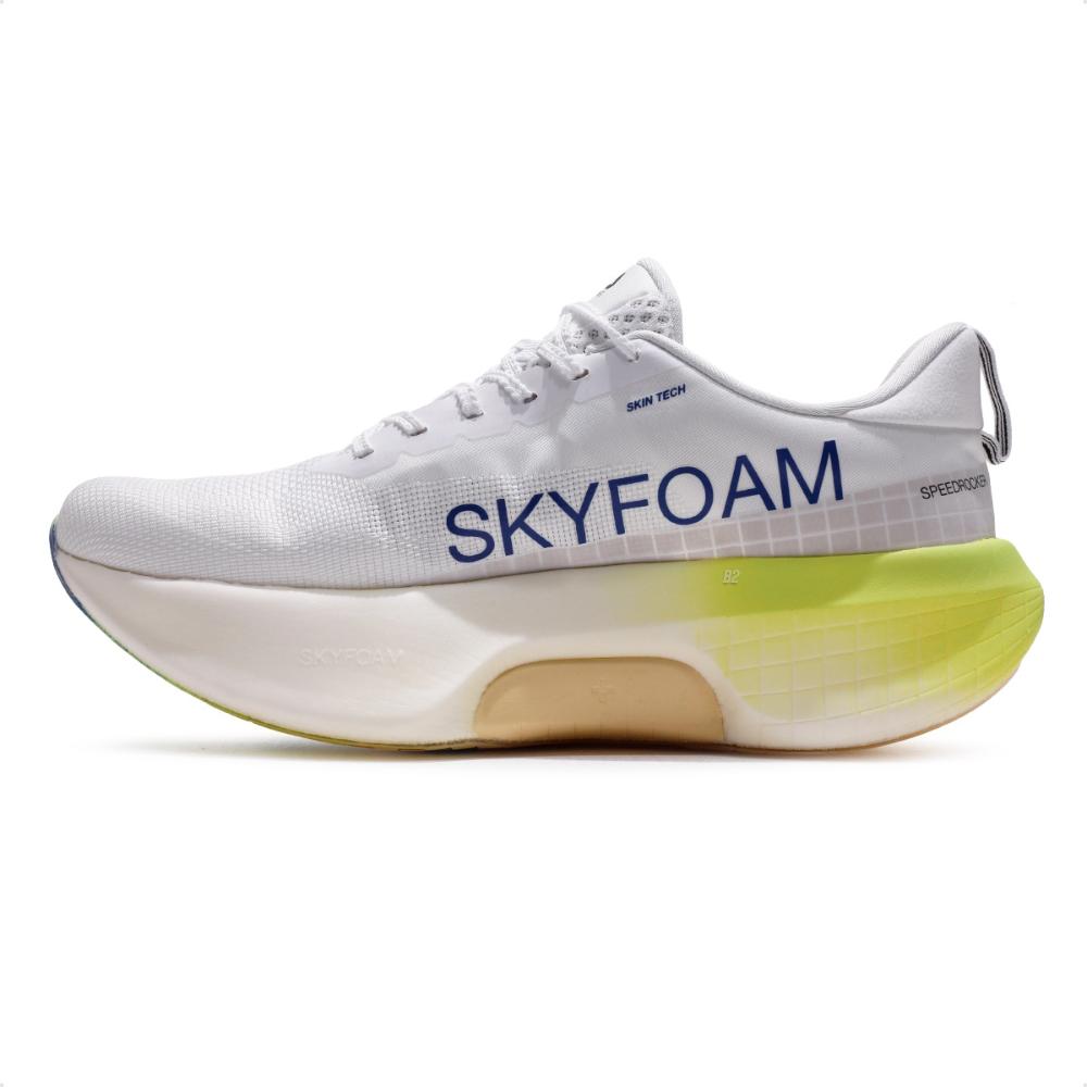 Miniatura Tênis Fila Speedrocker Skyfoam Feminino Branco / Amarelo Neon - 34