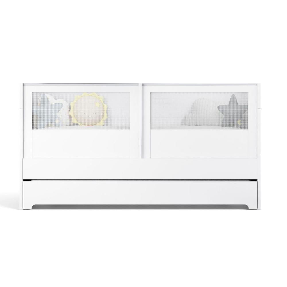 Miniatura Berço Duplo Para Gêmeos Coleção Sol E Mar Divicar Branco