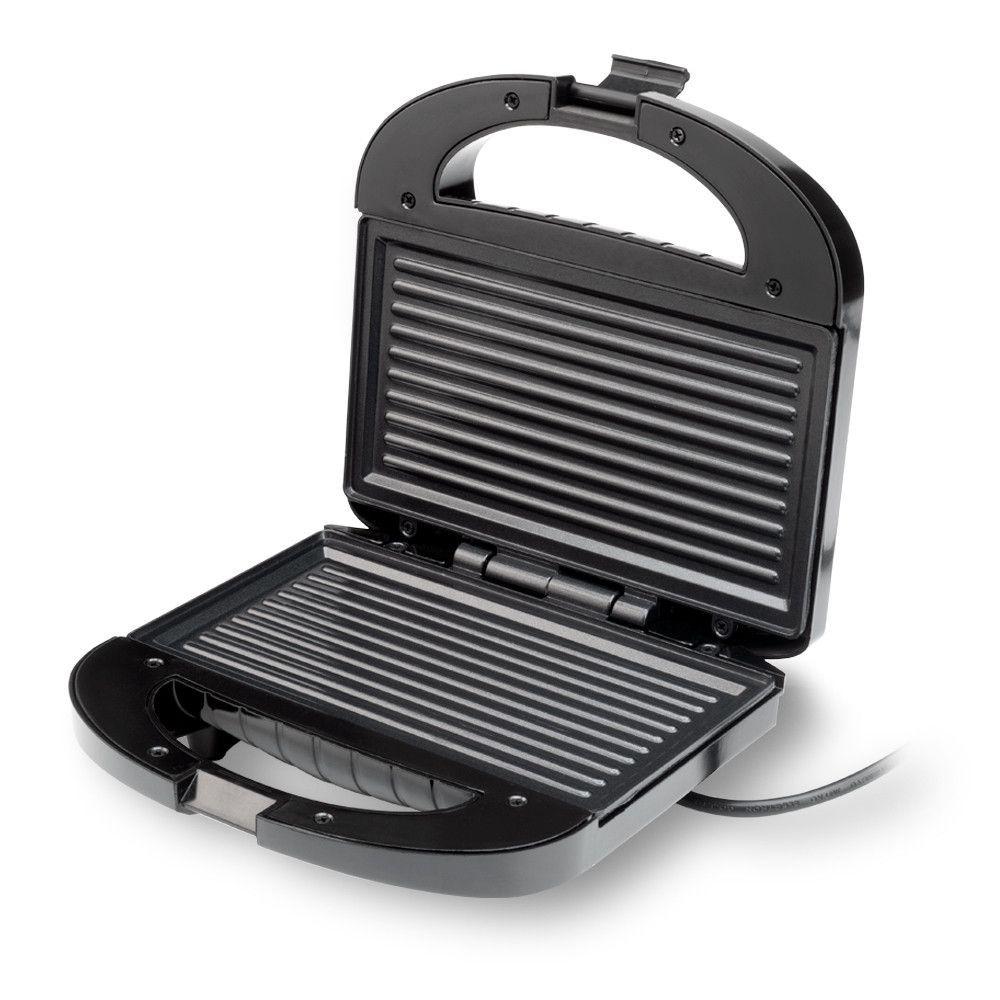 Miniatura Sanduicheira Grill Com Acabamento Inox 127V 750W Multi - Ce164 Preto 127V