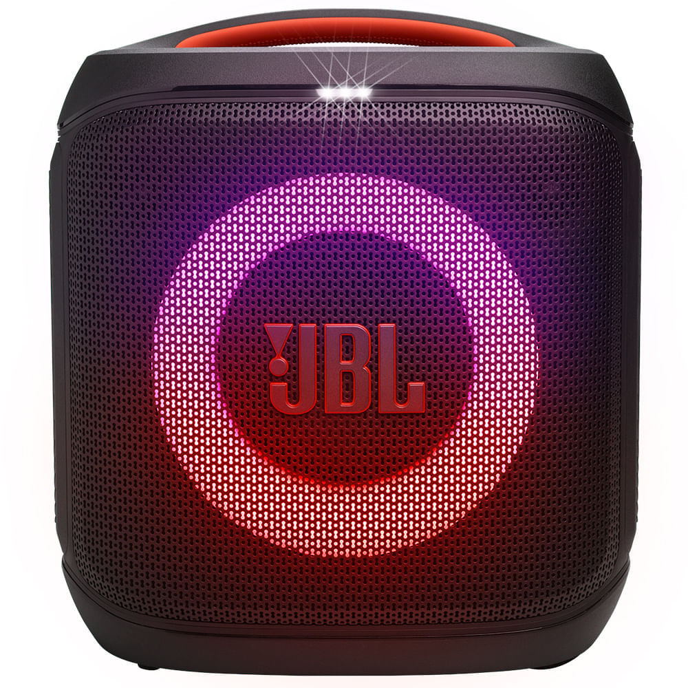 Miniatura Caixa de Som Bluetooth JBL Party Box Encore Essential 2 Pro Sound com AI Sound Boost - Preta - JBLPBENCESS2BR Bivolt