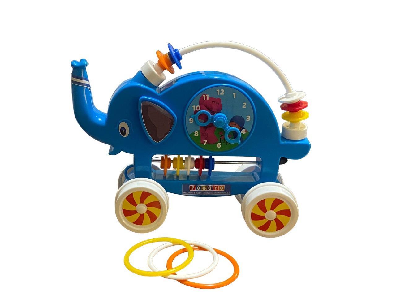 Miniatura Brinquedo Para Bebê Elefantinho Desenho Menino De Azul