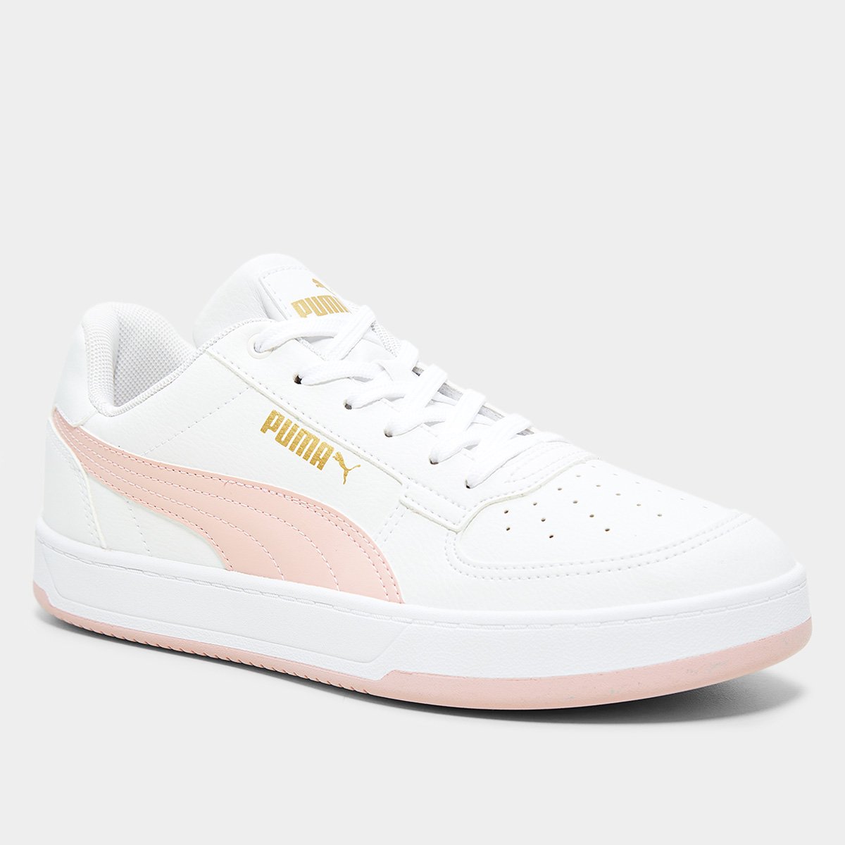 Miniatura Tênis Puma Caven 2.0 Branco+Rosa - 34