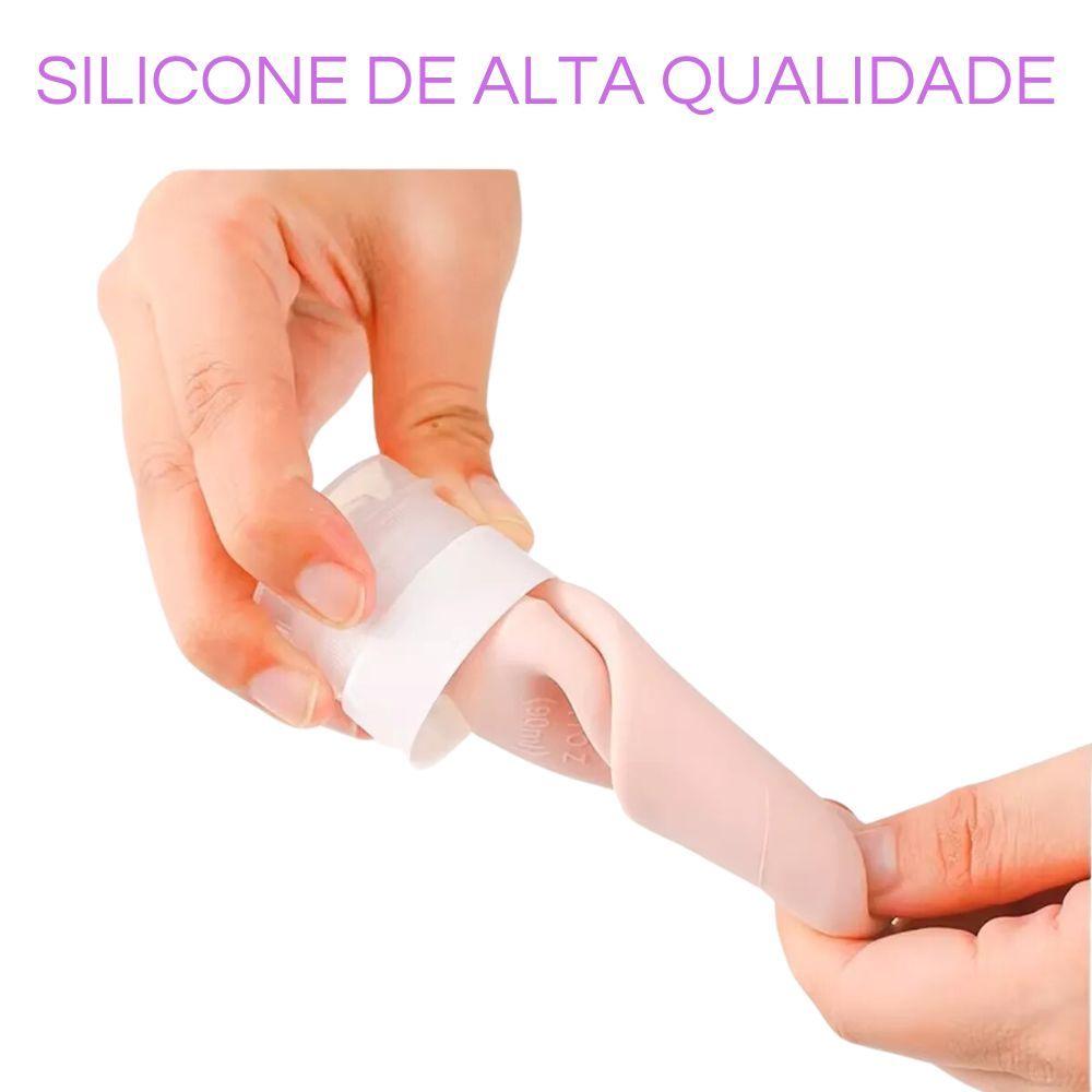 Miniatura Kit Viagem 4 Frascos Silicone Porta Creme Shampoo Condicionador 90ml