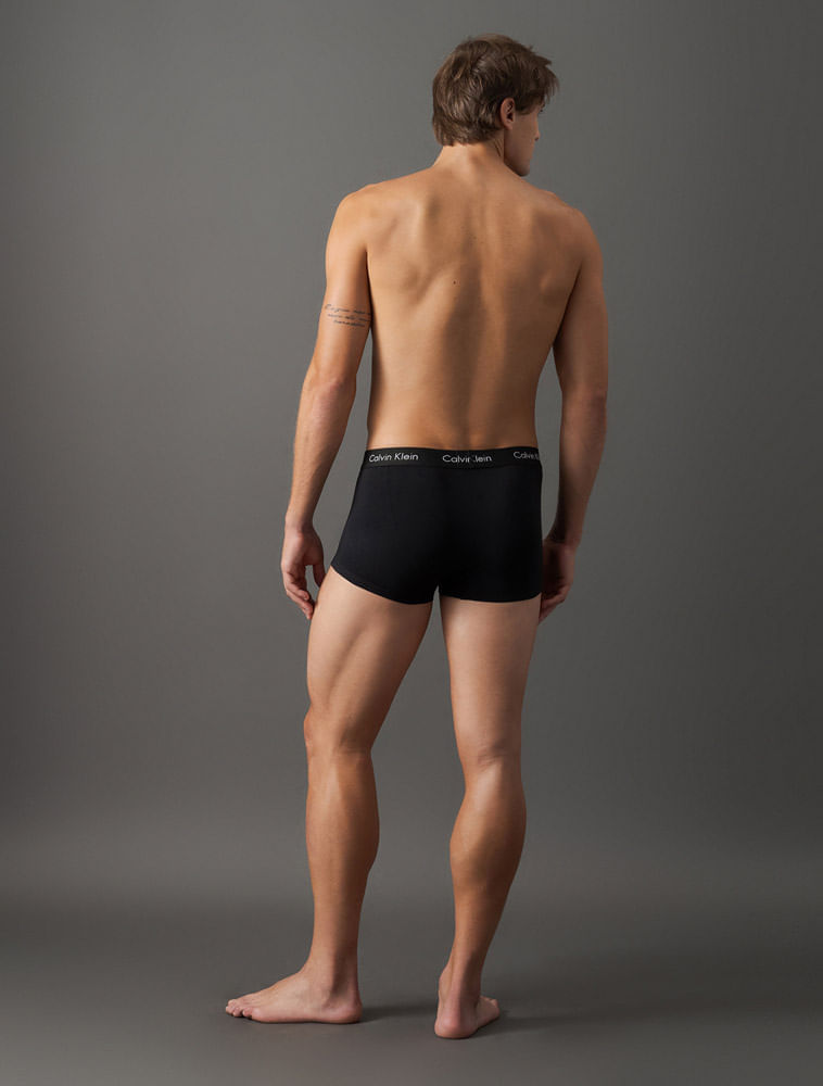 Kit 4 Cuecas Trunk Classic Cintura Baixa Com Elastano Calvin Klein Underwear - Branco + Preto + Mescla Kit 4 Cuecas Trunk Classic Cintura Baixa Com Elastano Calvin Klein Underwear Branco + Preto + Mescla l