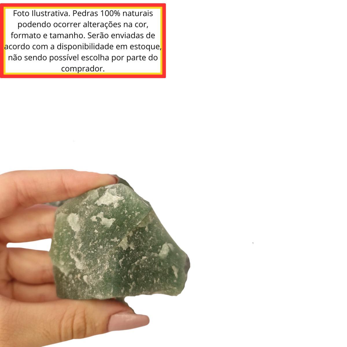 Miniatura Pedra Natural Quartzo Aventurina Verde Bruta 500 Gramas