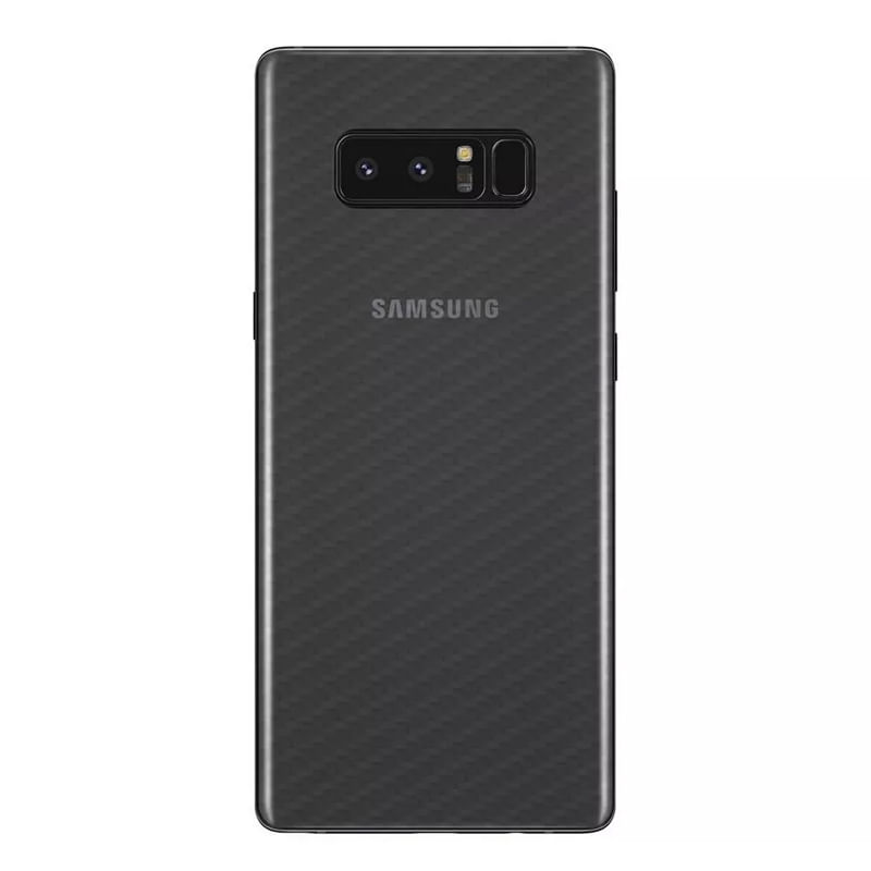 Miniatura Película Traseira Adesivo Skin Fibra Carbono Samsung Note 8