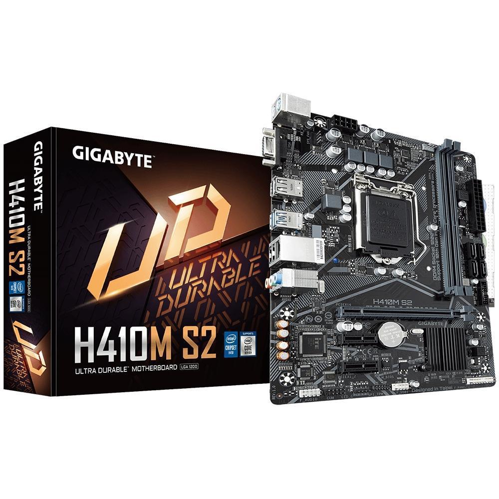 Miniatura Placa Mãe H410, Gigabyte, Intel, Lga 1200, Ddr4, H410M-S2H