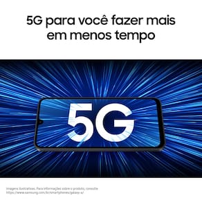 Miniatura Smartphone Samsung Galaxy A17 5G 256GB 6,7” Super AMOLED Câmera Tripla 50MP IA Gemini Azul