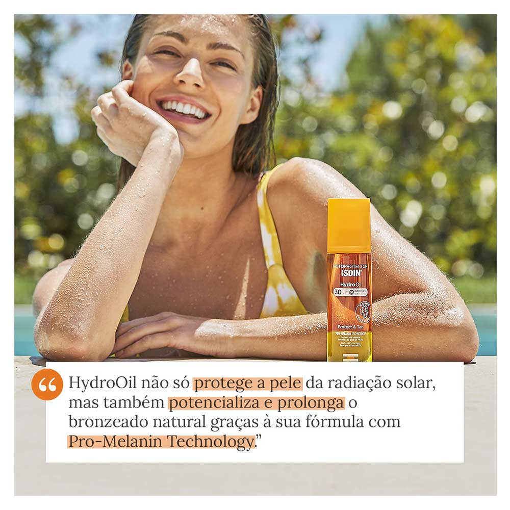 Protetor Solar e Bronzeador ISDIN HydroOil FPS30 - 200ml