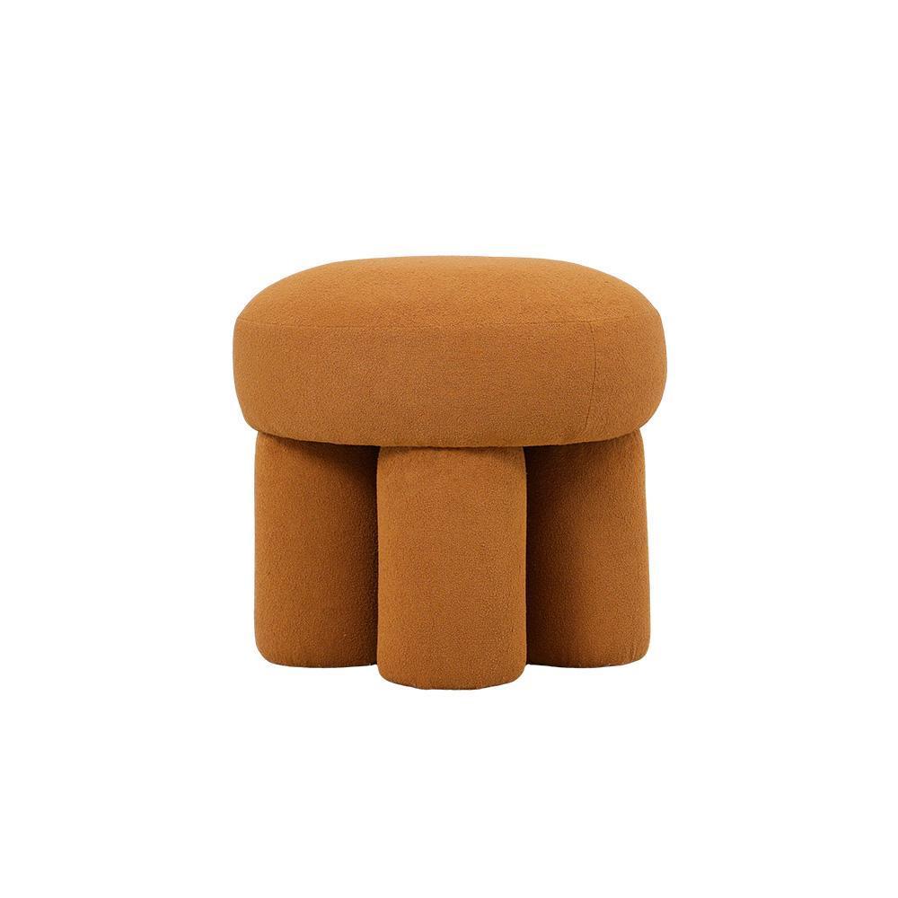 Miniatura Banco Puff Decorativo Conexão Rivatti - Amarelo Ocre
