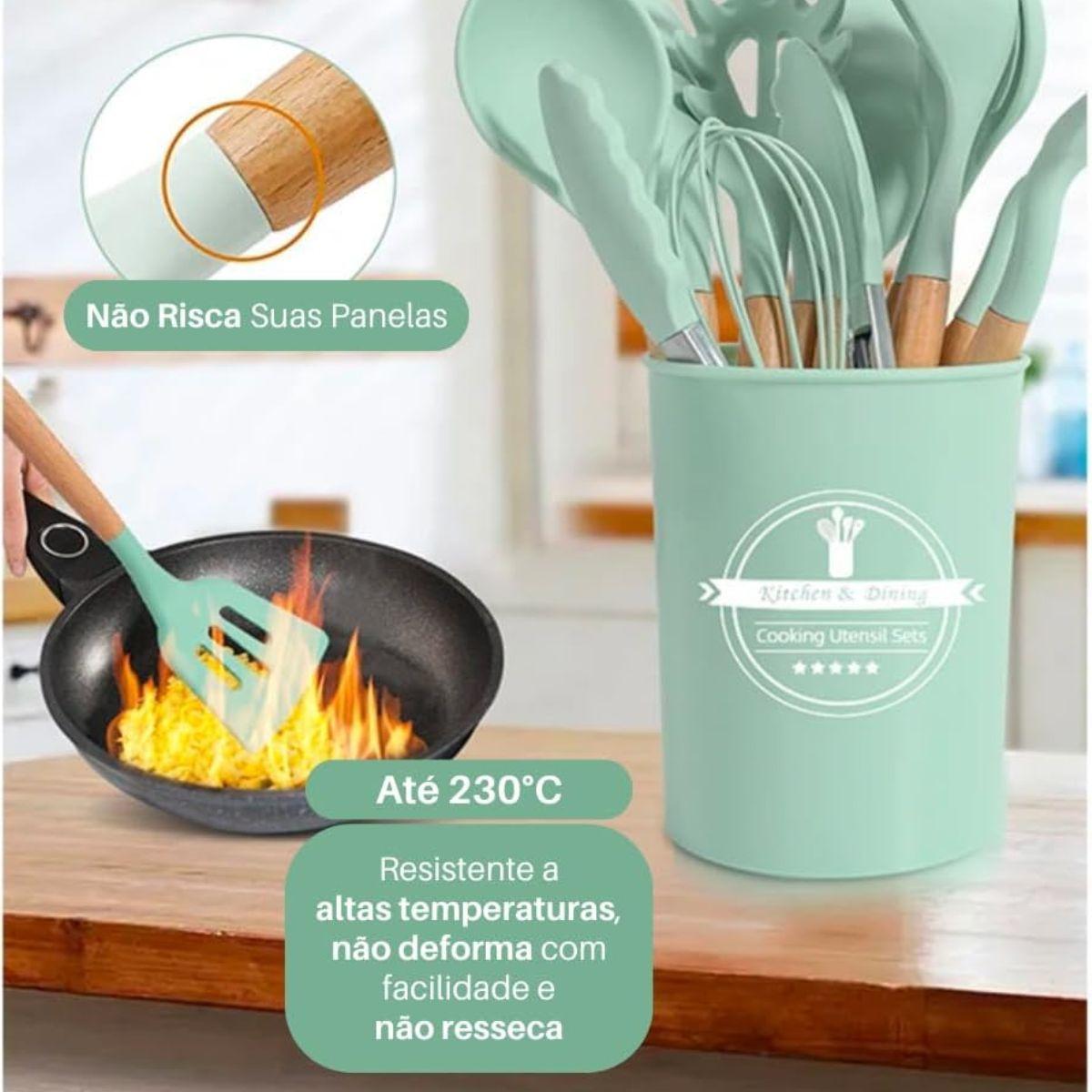 Miniatura Kit 12 Utensilios De Cozinha Presente Mães