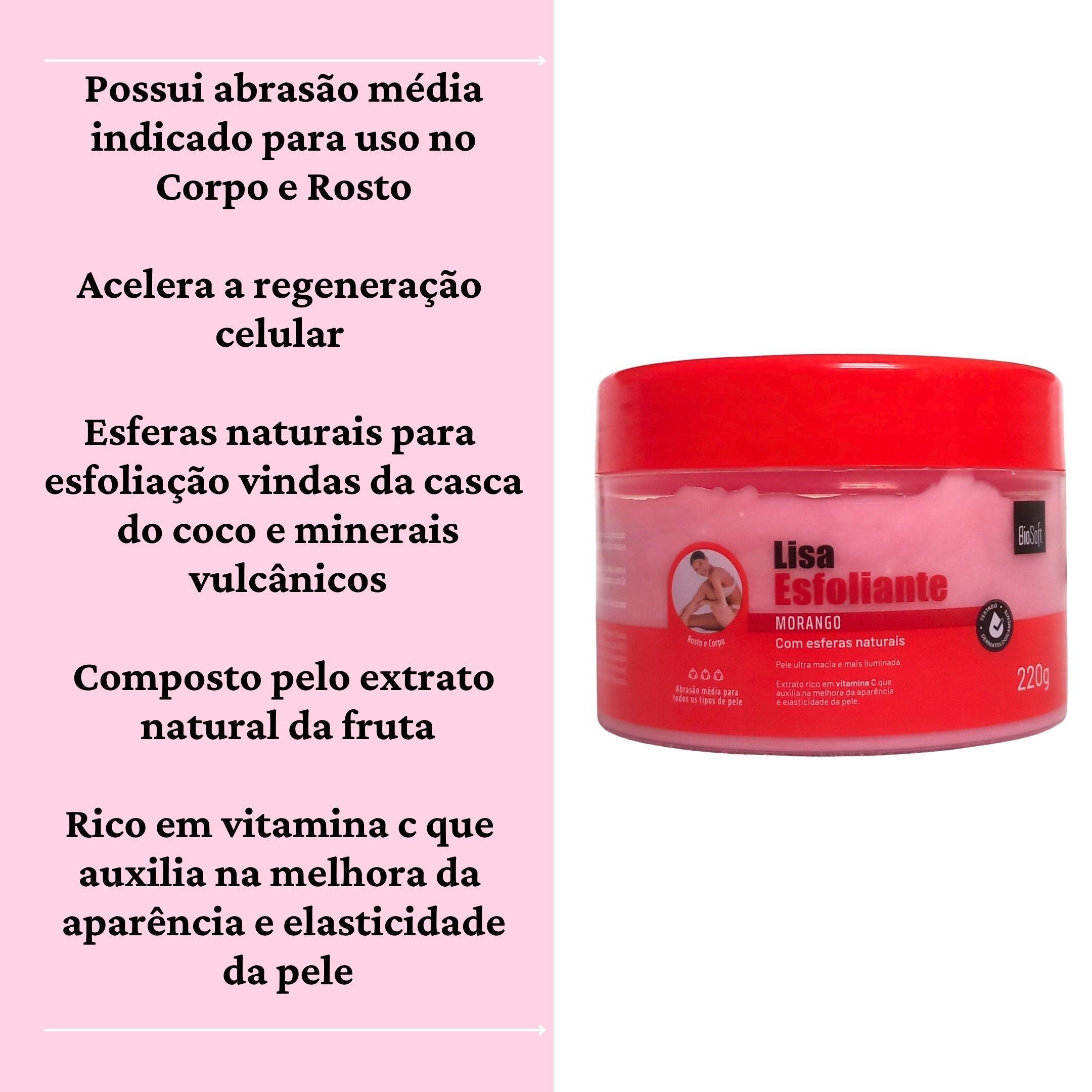 Esfoliante Facial E Corporal Morango Comprar Esfera Natural