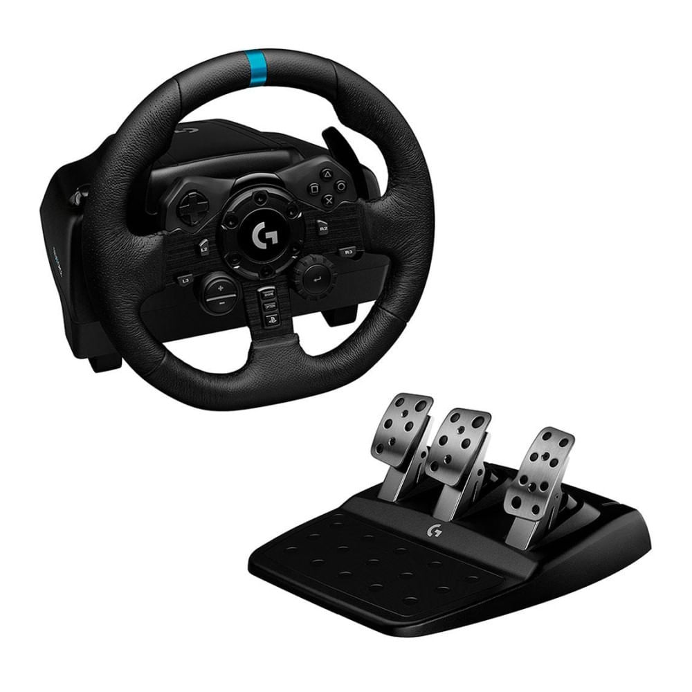 Miniatura Volante de Corrida c/ pedal Logitech G923 TRUEFORCE Force Feedback PC Preto