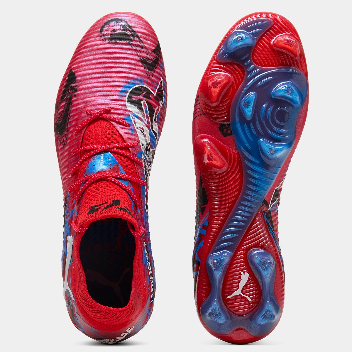 Miniatura Chuteira Campo Puma Future 8 Ultimate Playmakers Unissex Vermelho - 37