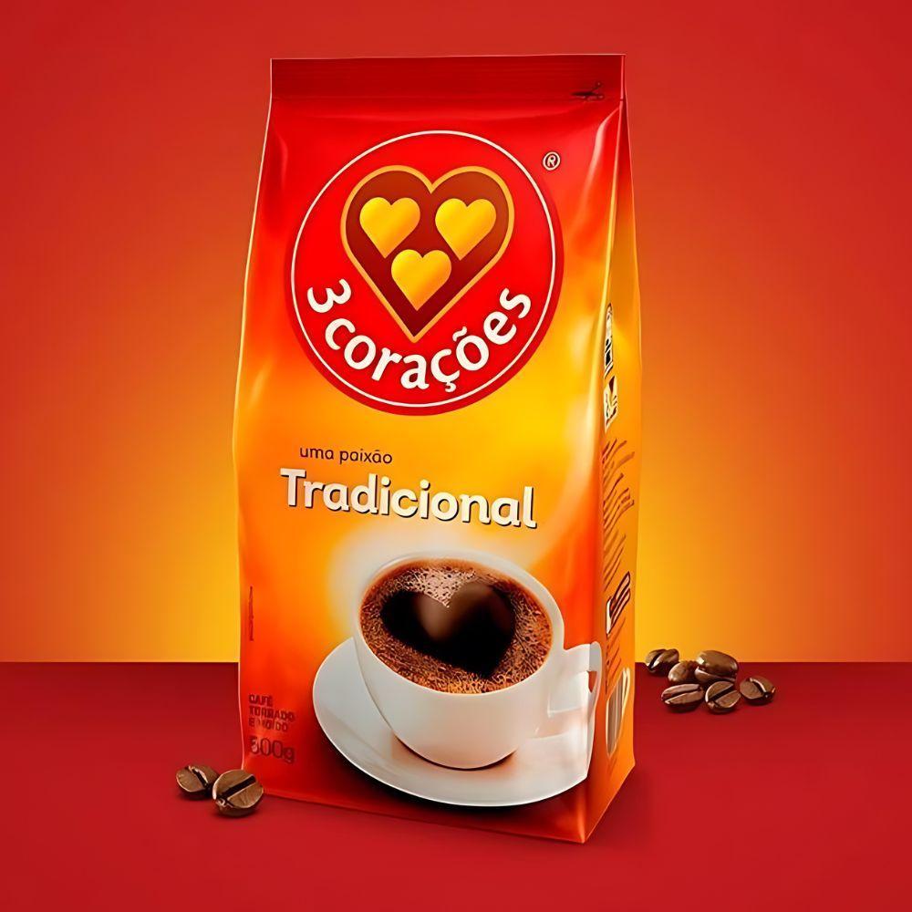 Miniatura Café Três Corações Tradicional Moído Kit 10 Pacotes 500G